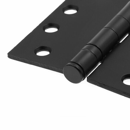 Prime-Line Door Hinge Commercial Smooth Pivot, 4 in. x 4 in. with Square Corners, Matte Black 3 Pack U 1156383
